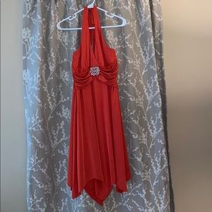 Studio Y sz Medium Burnt Orange Halter Dress